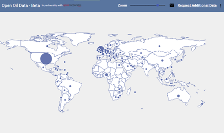 Kartet som OpenOil har utarbeidet viser alle underselskapene til BP rundt omkring i verden. 